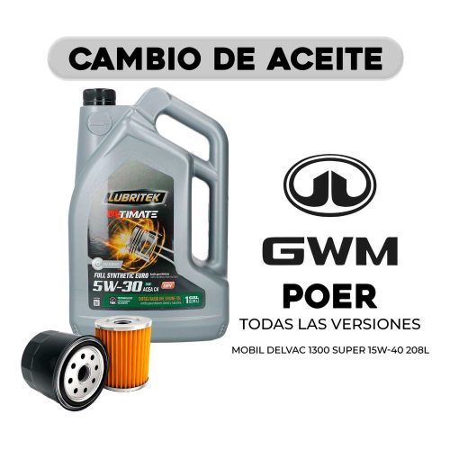 Cambio de aceite para Poer (todas las versiones)